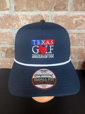 Texas Golf Association 1906 Rope Cap Navy Imperial Small Fit Snapback